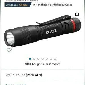 NWT Coast® G22 100 Lumen Bulls-Eye™ Spot Beam LED
Penlight, Battery Included